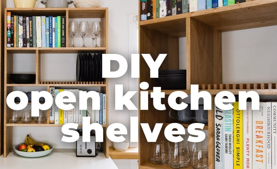 diy wooden contraption shelving with levers to open